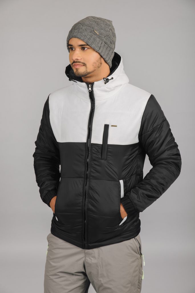 Kosha's Black Lightweight Puffer Jacket for Men