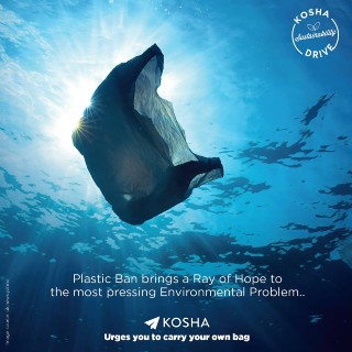 Kosha Urges you to Carry your Own Bag - Avoid Plastic bag and Save Nature