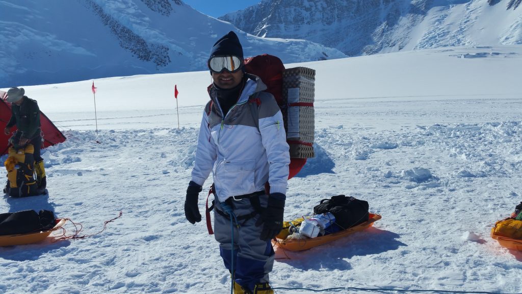 Winter jacket and woolen cap worn by a student are essential things to carry while travelling abroad from india