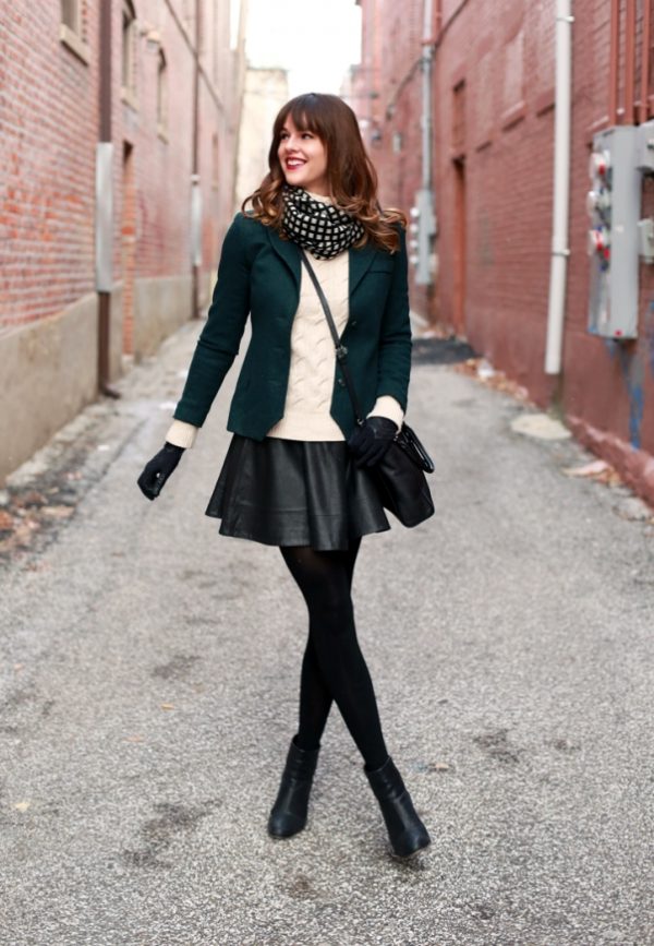 Stay Warm in Skirts Winter Outfits