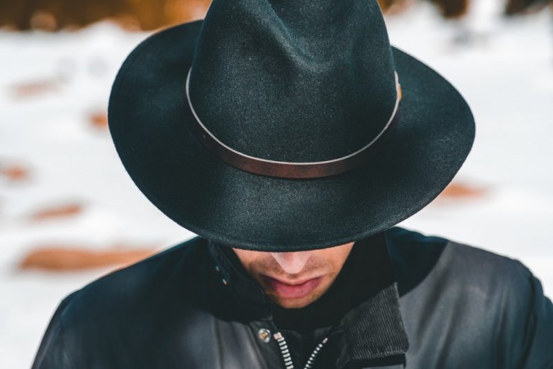 winter clothes mens man wearing a hat