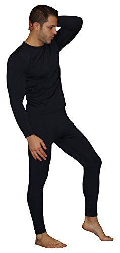 wearing men's long johns in public man in black long john clothes