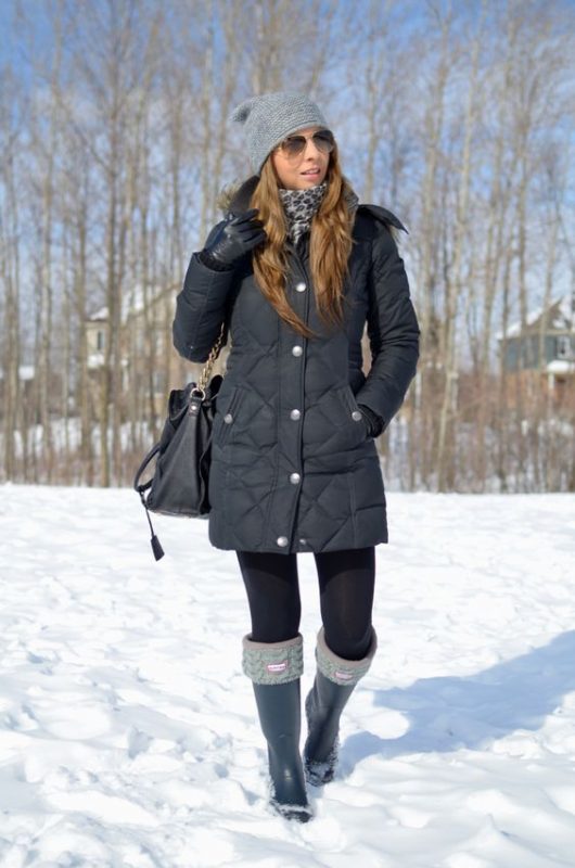 girl in snow jacket