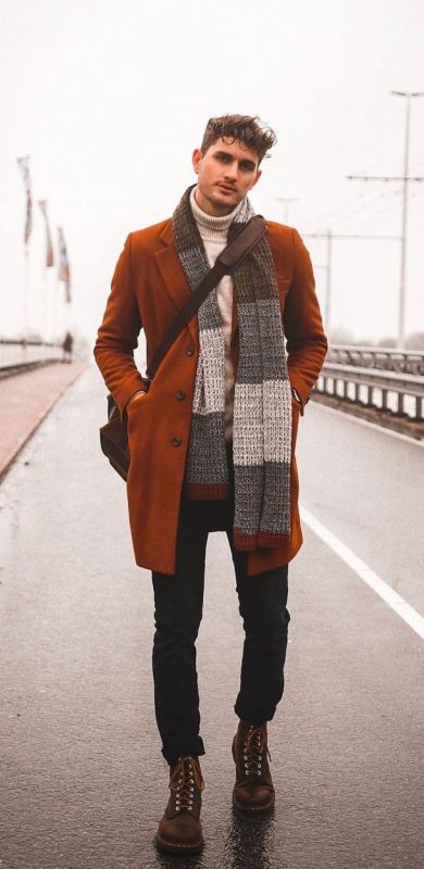 man in a scarf