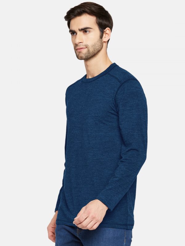 long underwear man blue thermals