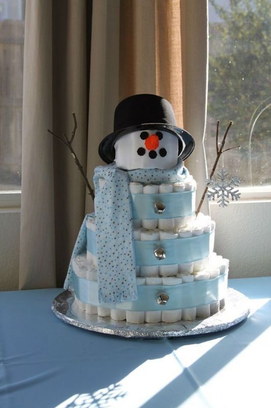 snowman cake