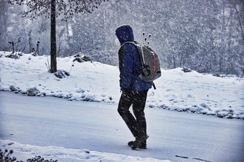 what to wear hiking winter