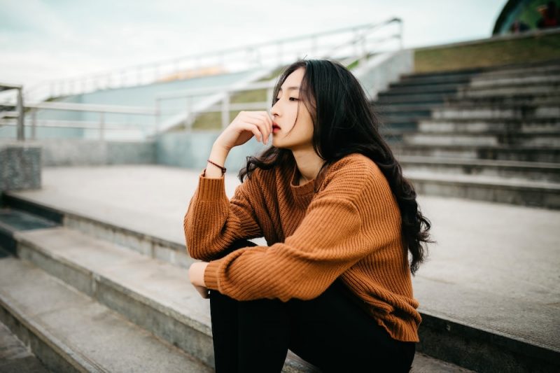 woman wearing a sweater