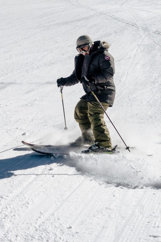 ski clothing in a winter wear shop