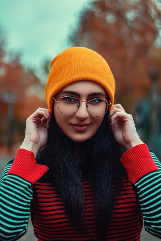 woman wearing beanie as winter wear women