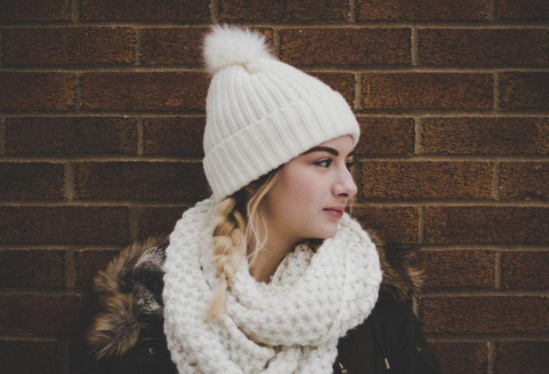 pom pom beanie for fashionable winter styles